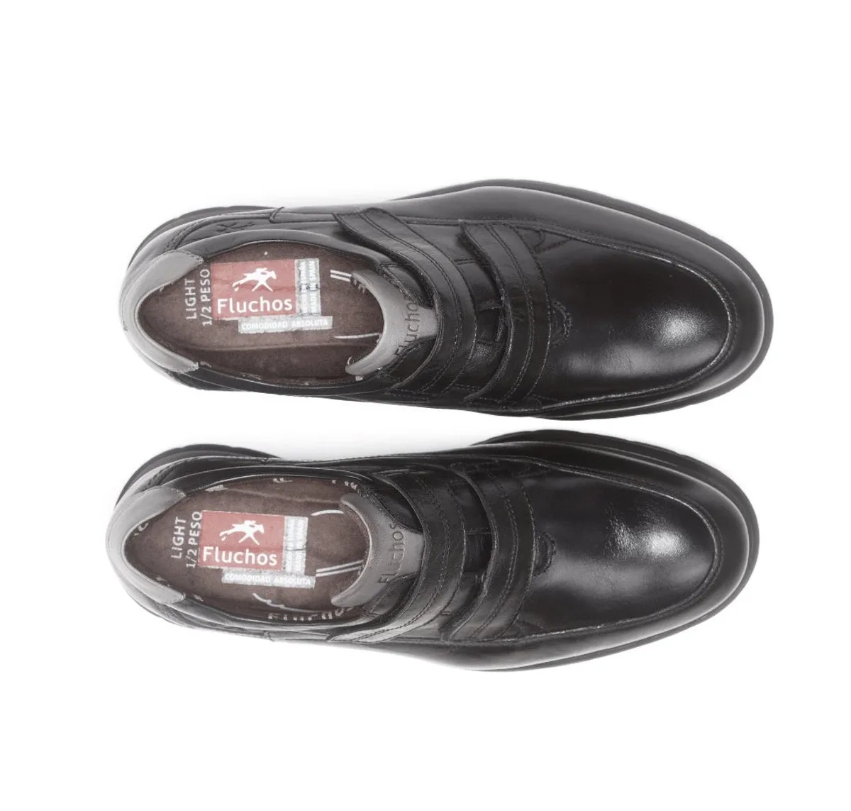 Fluchos Zeta F0608 scarpe uomo nere classiche