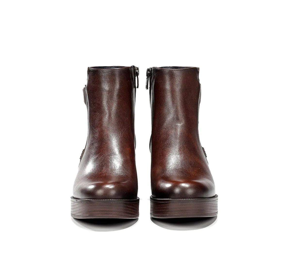 Fluchos Bowy D9589 Stivaletto Marrone Tacco Donna