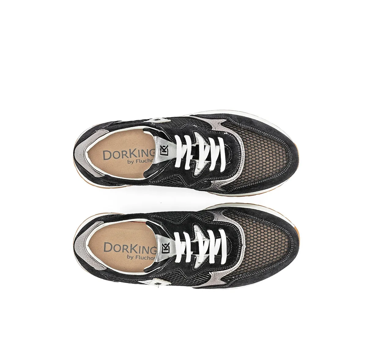 Fluchos Split D9473 sneakers donna nere antiscivolo