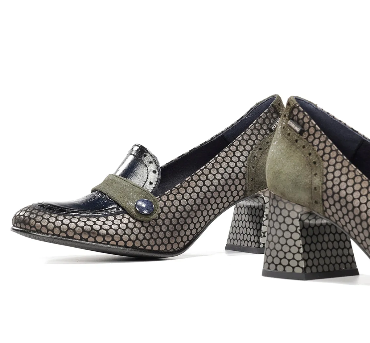 Dorking Dacy D9614 mocassini donna grigio tacco