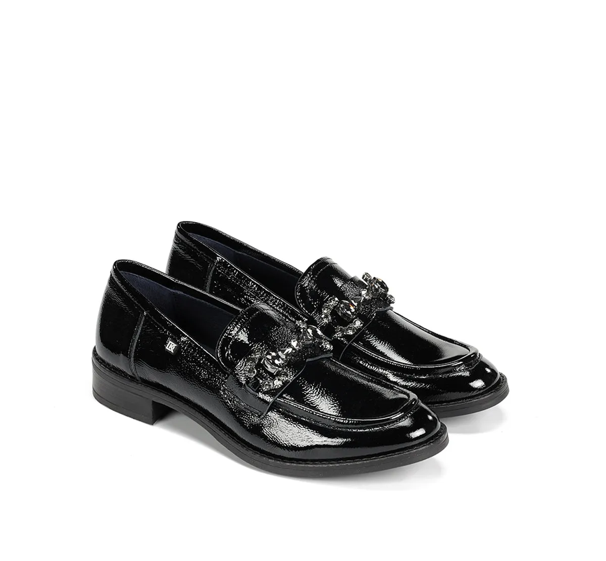 Fluchos Harvard D9118 mocassini neri donna eleganti