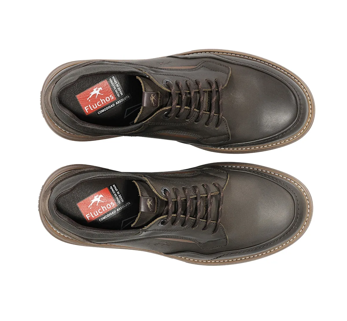 Fluchos Dalton F2509 scarpe uomo verdi pelle