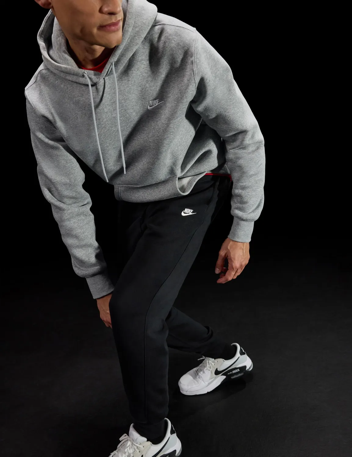 Nike Club BB pantaloni tuta uomo M neri morbidi