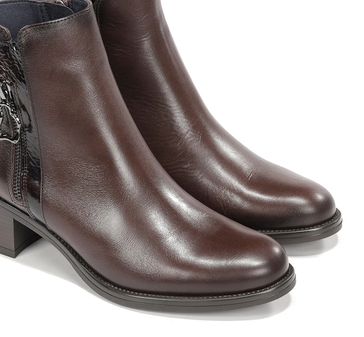 Dorking Chiara D9434 stivaletti donna marrone tacco