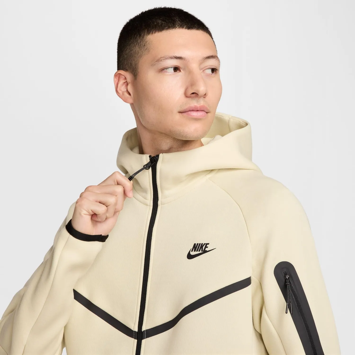 Nike Tech Windrunner felpa zip uomo M in pile caldo