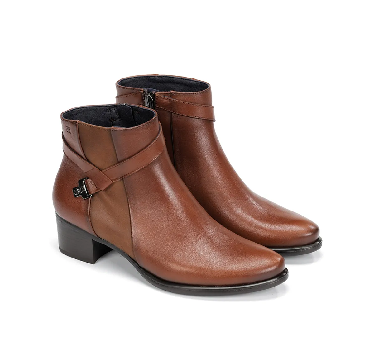 Fluchos Alegria D7232 stivaletti marroni zip