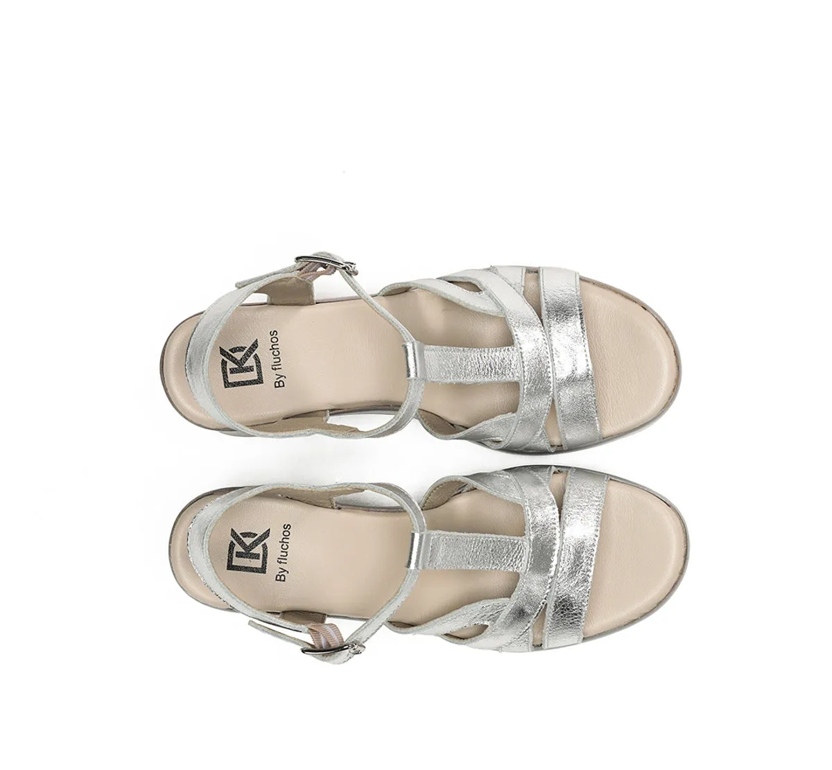 Dorking Jessy D9276 sandali donna argento platform