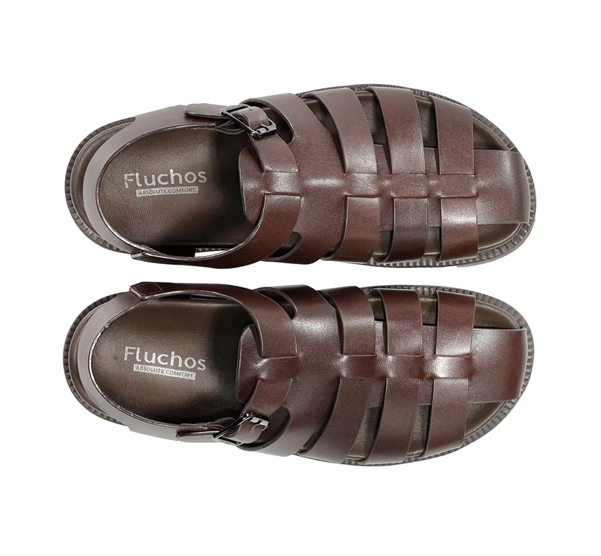Fluchos Bari F2450 sandalo marrone uomo anatomico