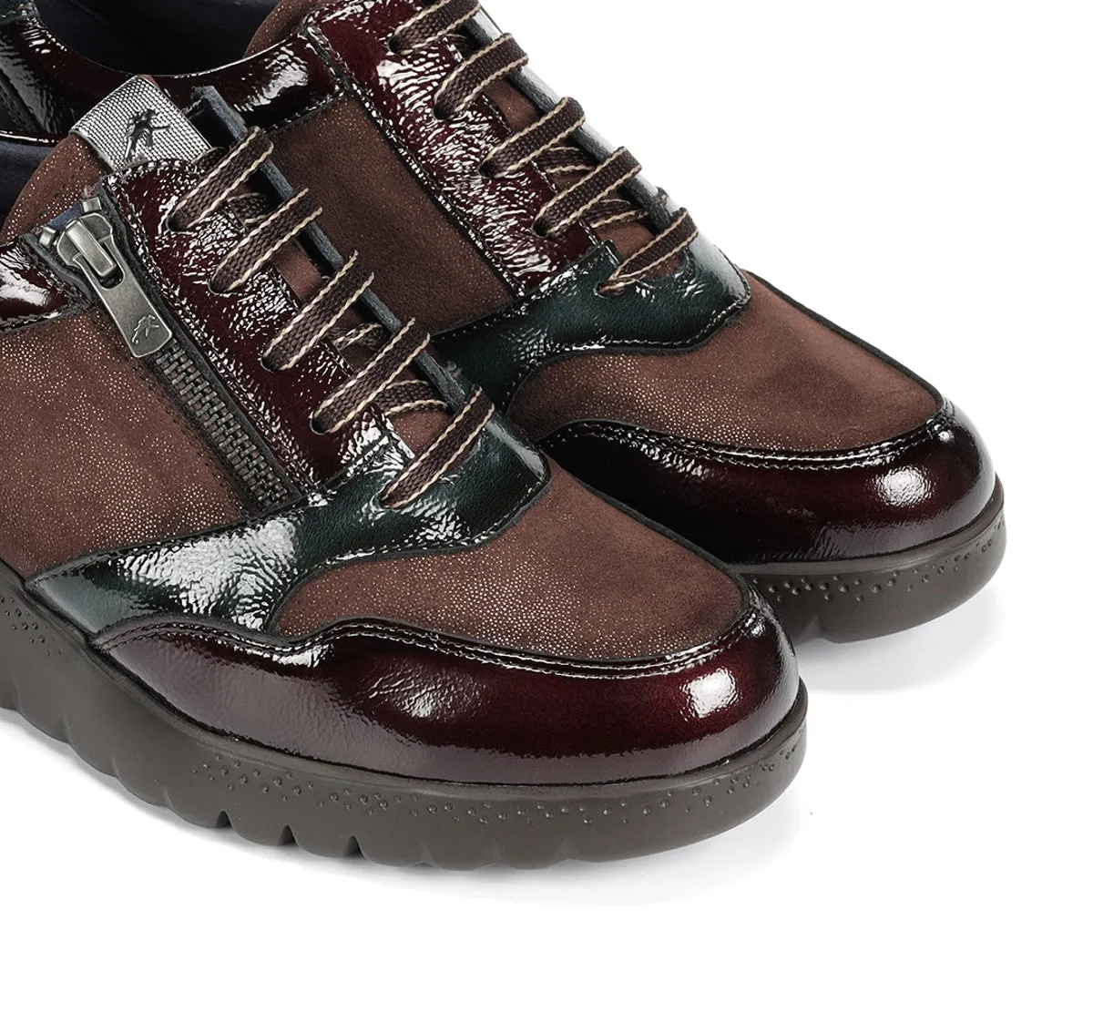 Fluchos Live F2248 sneakers marroni zeppa donna