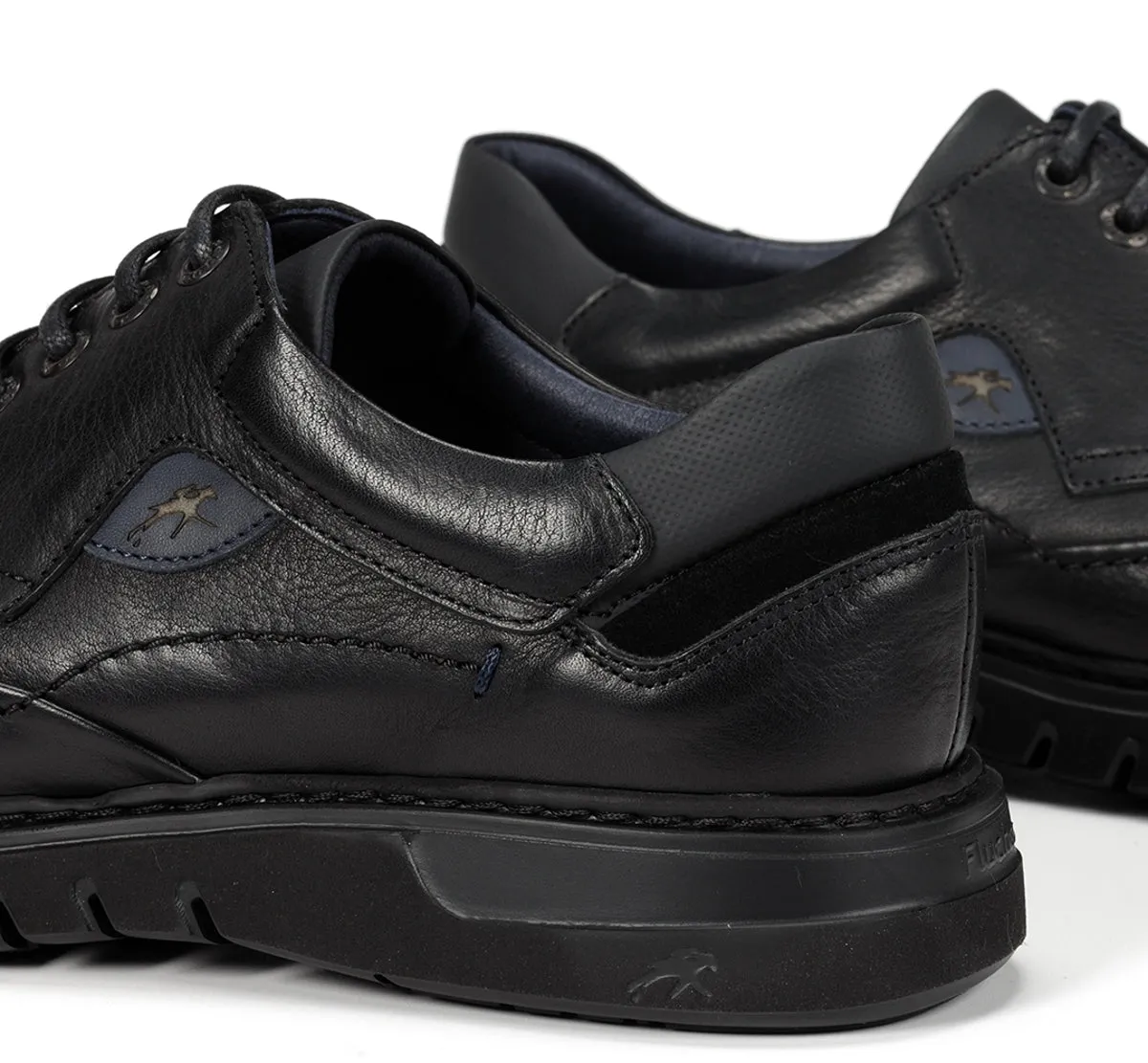 Fluchos Celtic F0248 scarpe uomo nere casual classiche