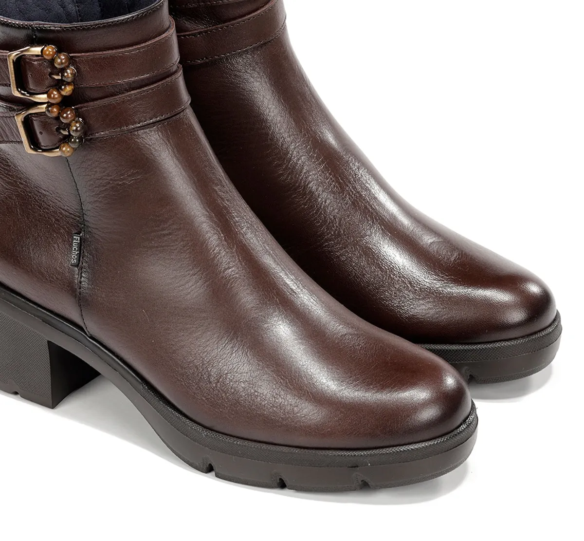 Fluchos Fugaz F2516 stivaletti donna marroni tacco