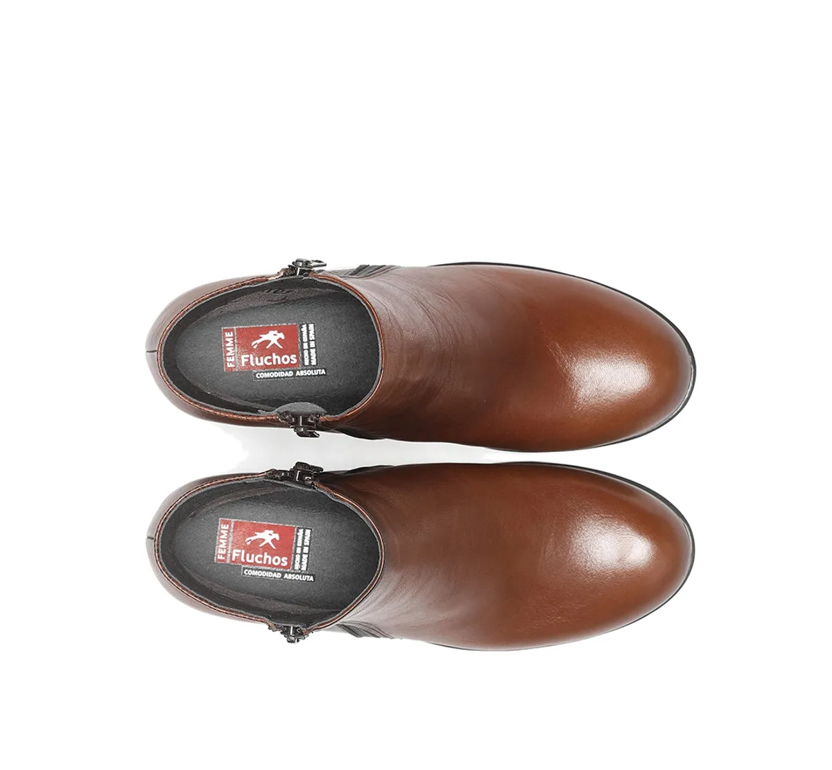 Fluchos Aliss F1367 stivaletti donna marroni pelle