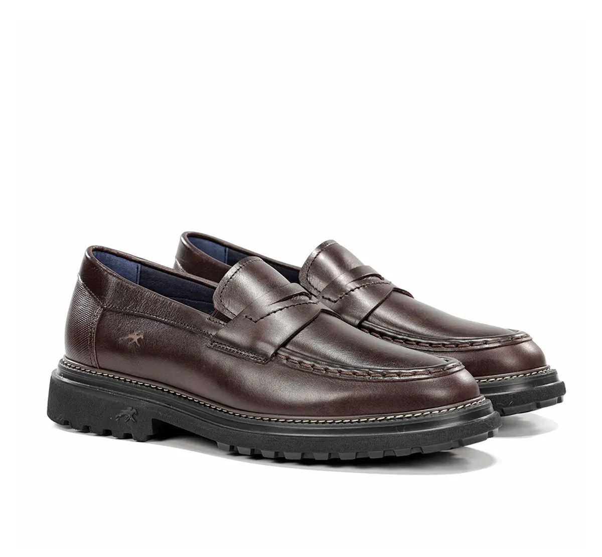 Fluchos Lincon F2058 mocassini uomo marroni pelle