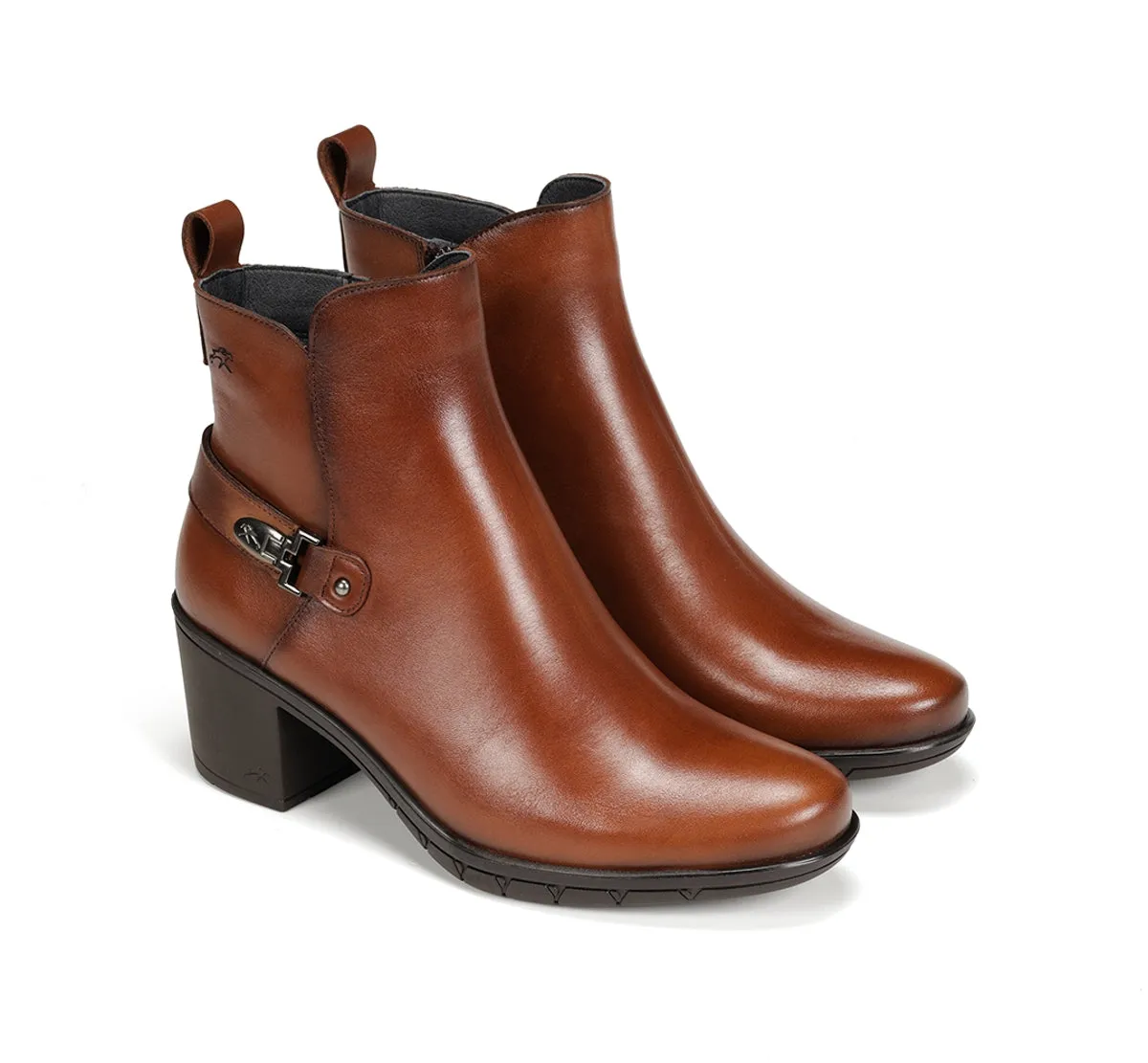 Fluchos Nydia F1798 tronchetti marroni donna classici