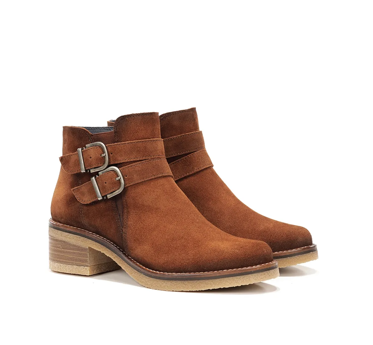 Fluchos Lucero D9741 stivaletti donna marrone crepe