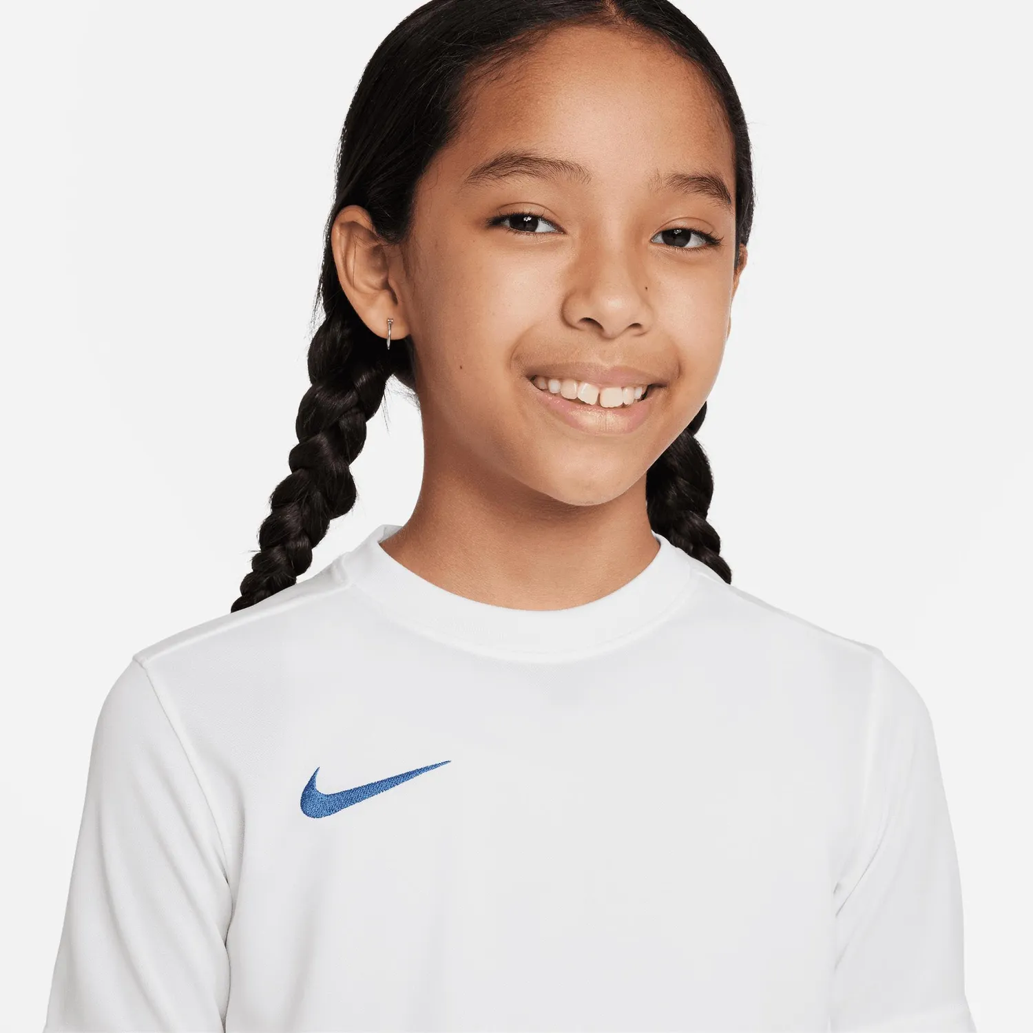 Nike Park VII maglia calcio bambino bianco blu
