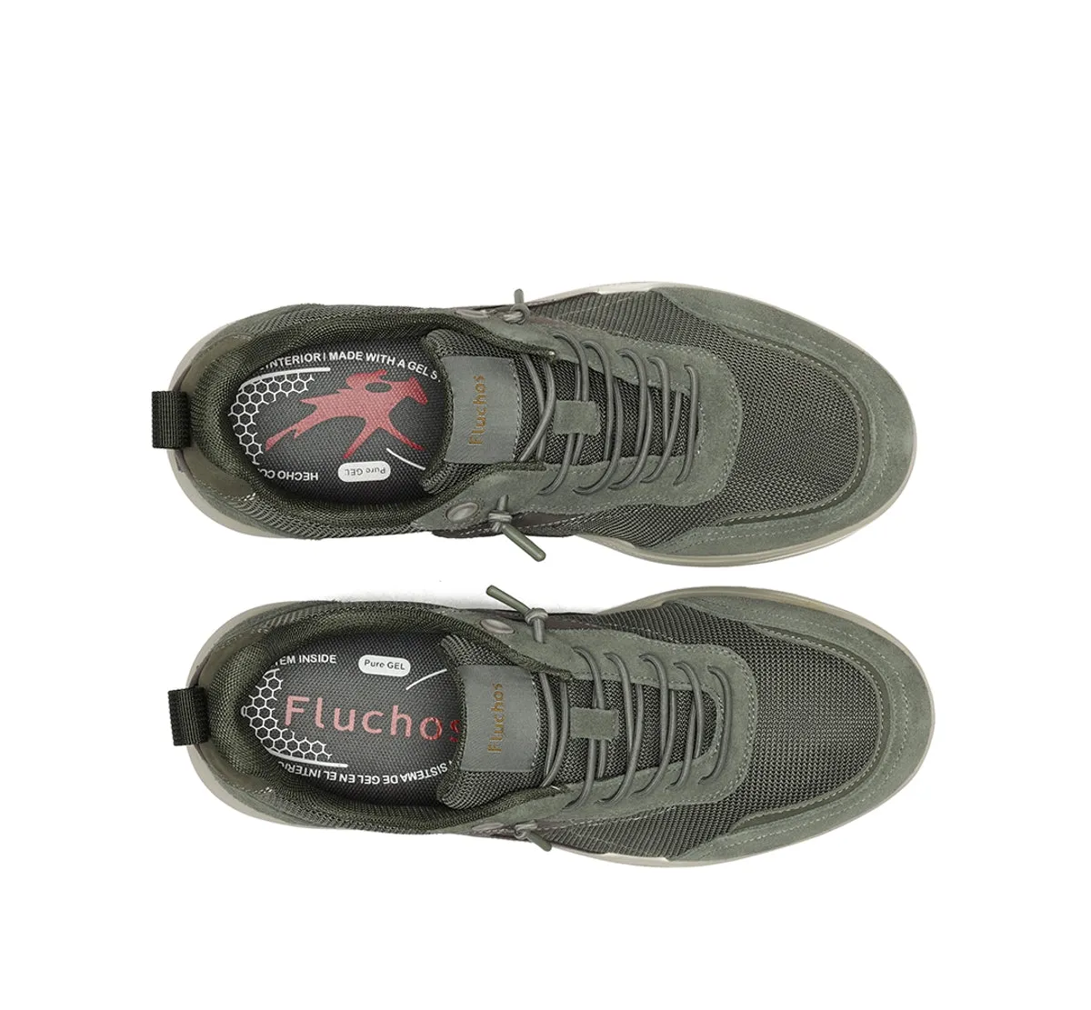 Fluchos Trento F2442 Sneaker Uomo Verde Leggere