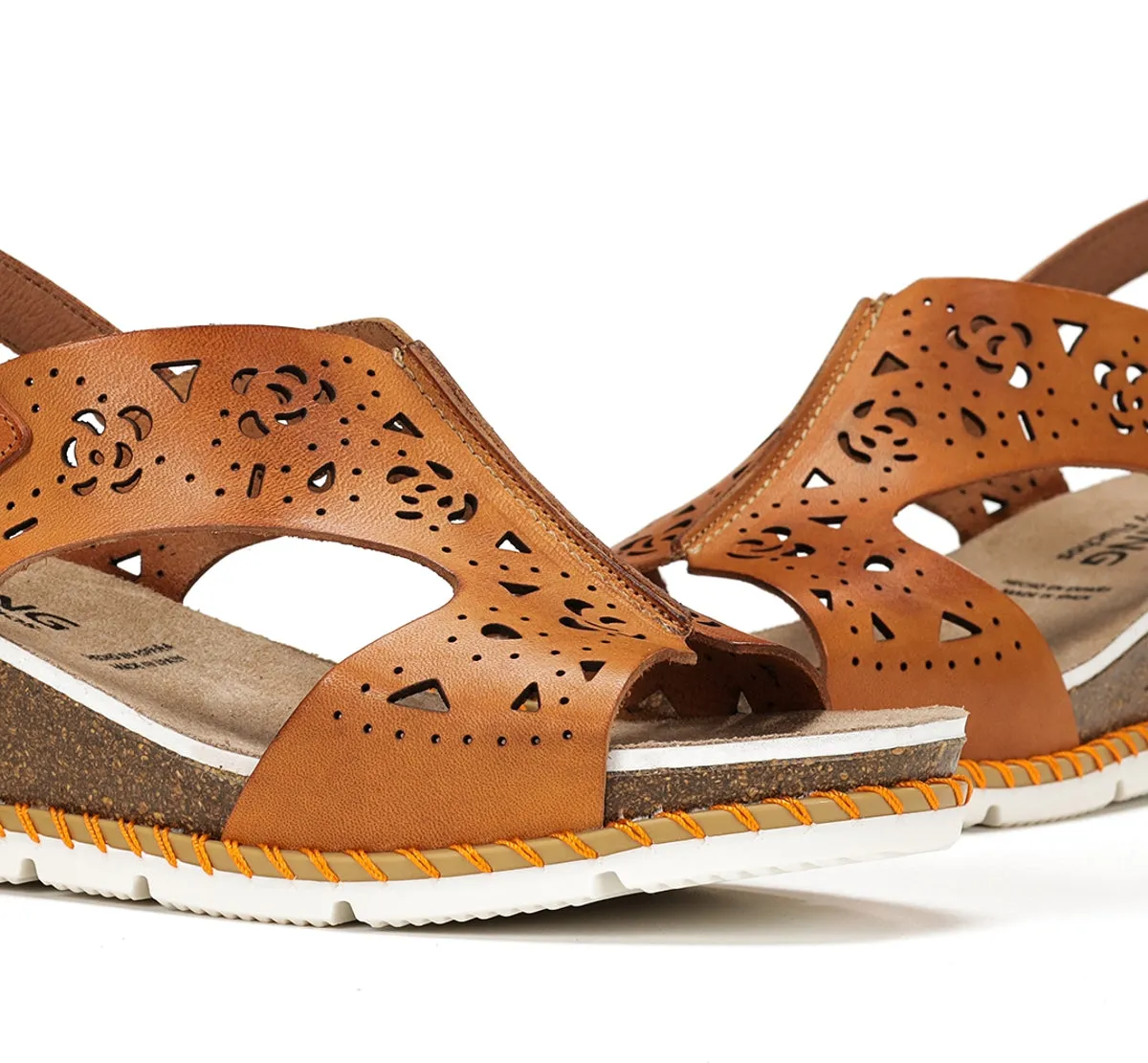 Fluchos Gold D9319 sandalo arancione donna