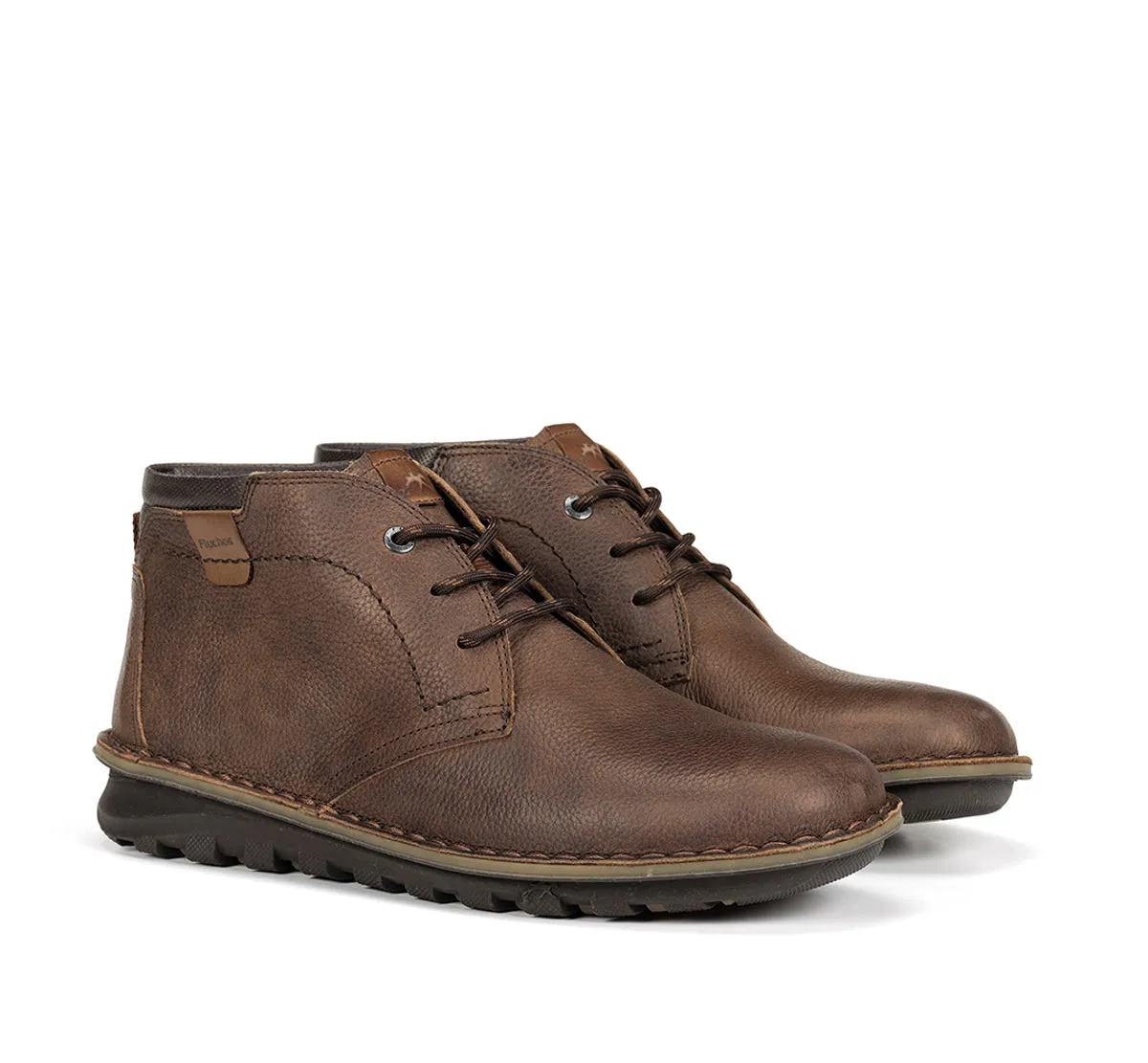 Fluchos Alvin F2260 polacchi marroni stringati uomo
