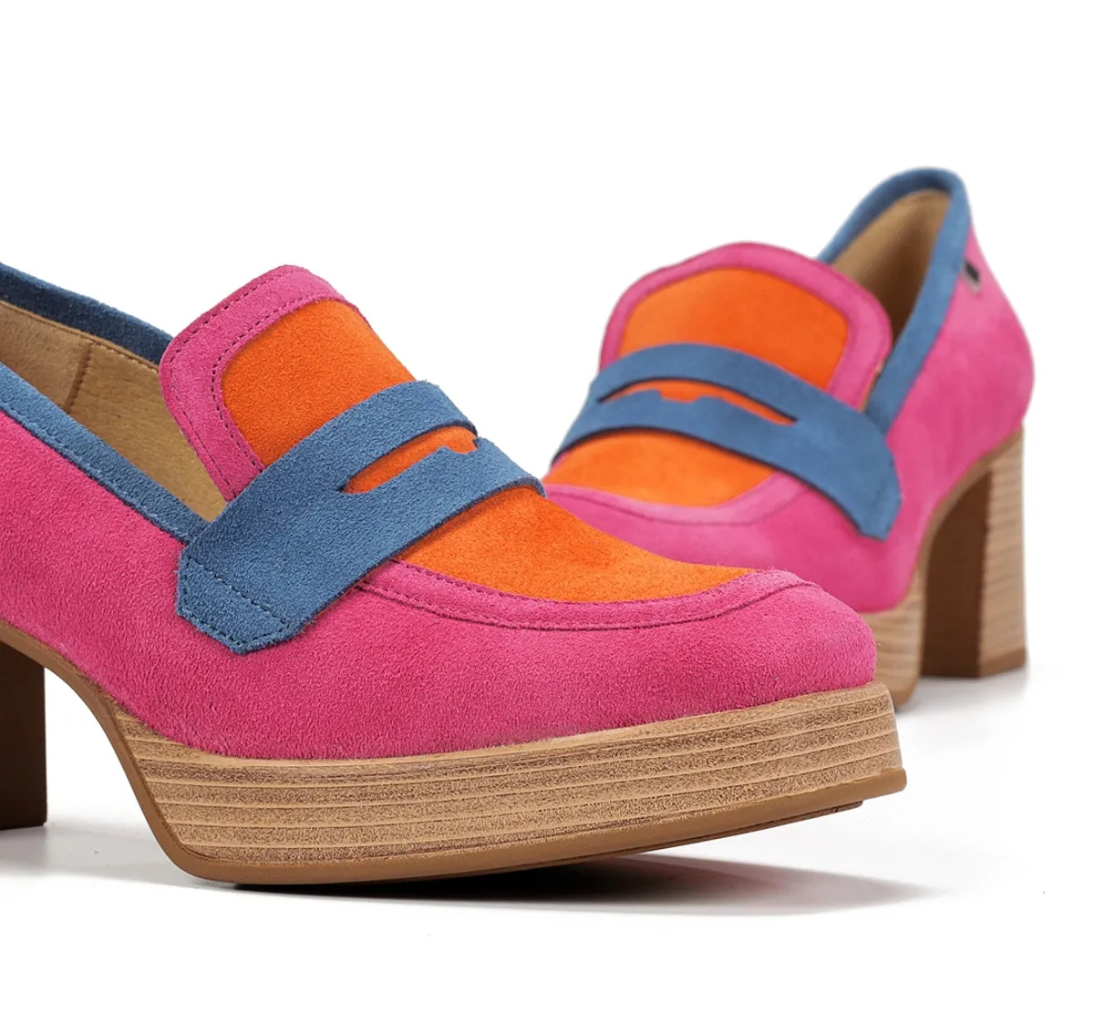 Dorking Cristel D9440 Mocassini Donna Rosa Plateau