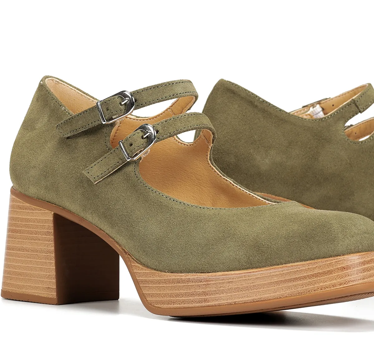 Fluchos Cristel D9659 scarpa donna verde plateau