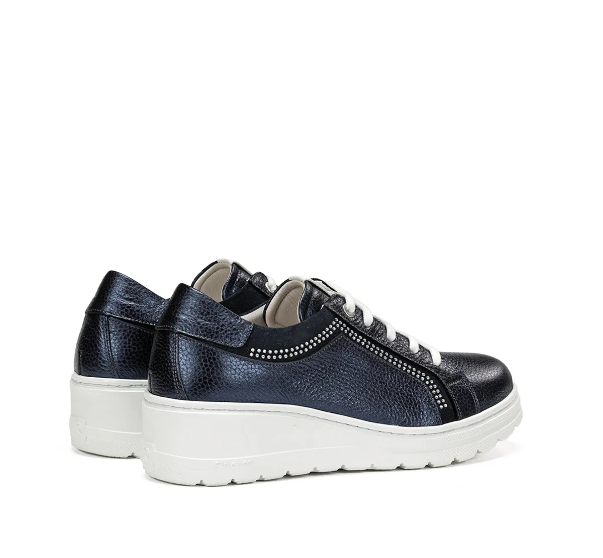 Fluchos Aqua F1997 sneakers donna blu con zeppa