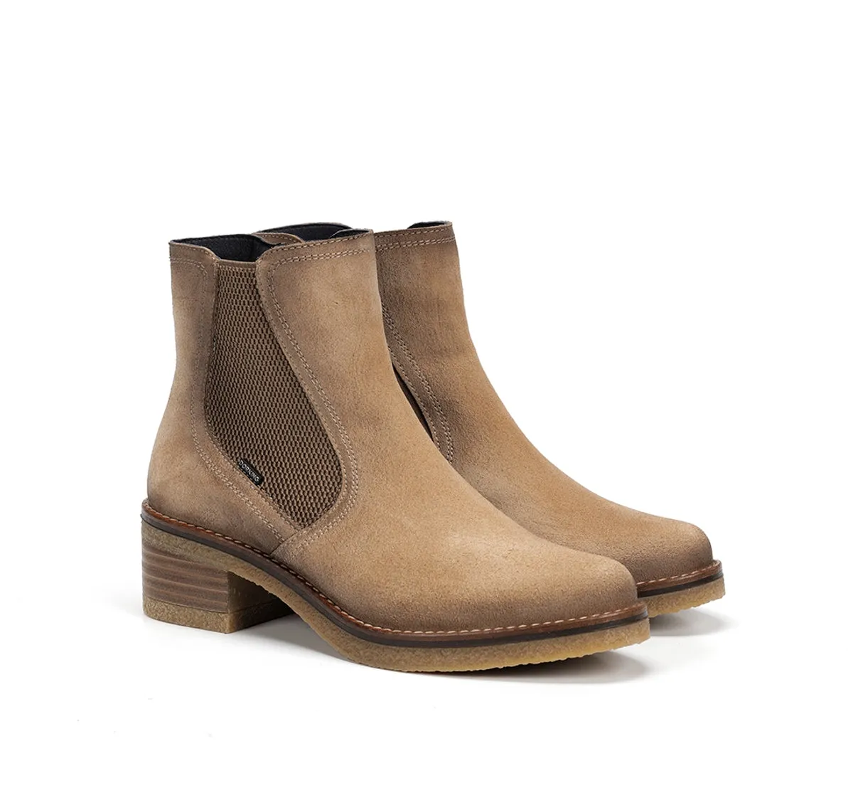 Dorking Lucero D9542 stivaletti donna taupe tacco