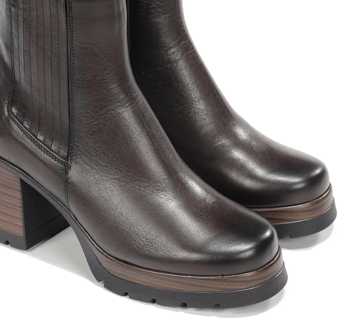 Fluchos Safe D9736 stivaletti donna marrone tacco