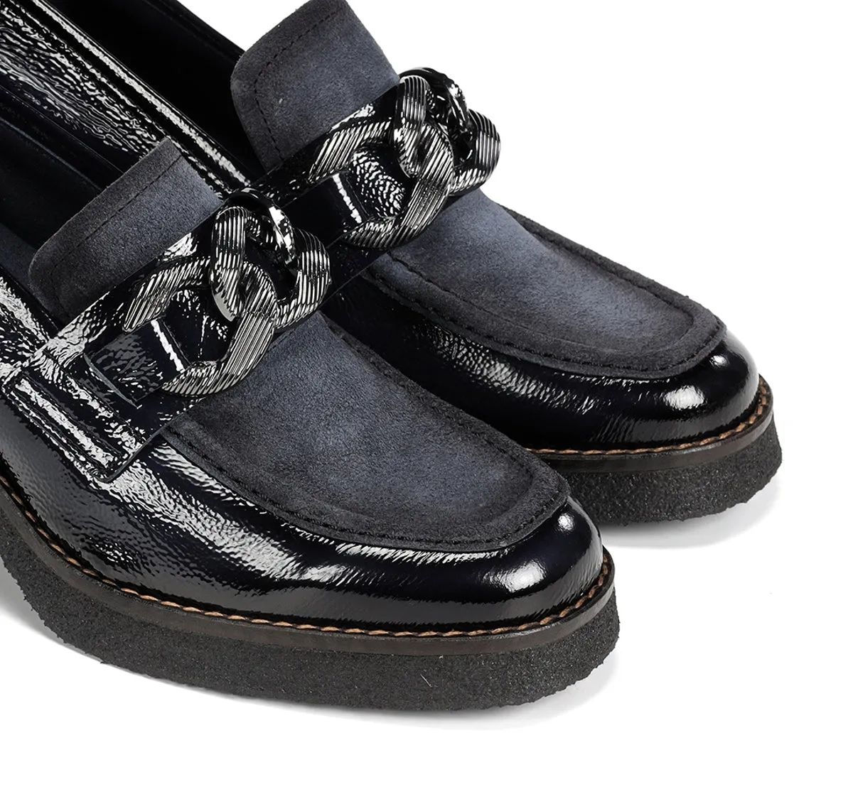 Dorking Oprah D9193 mocassino donna blu suola crepe