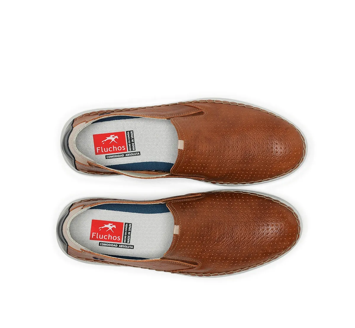 Fluchos Lester F1719 mocassini uomo marroni comfort