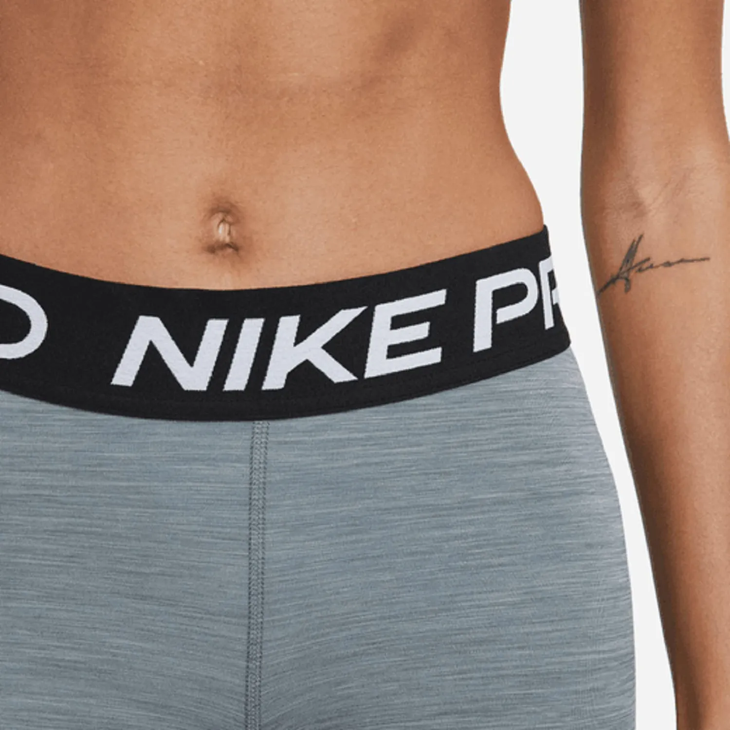 Nike Pro shorts donna XL training elastico grigio