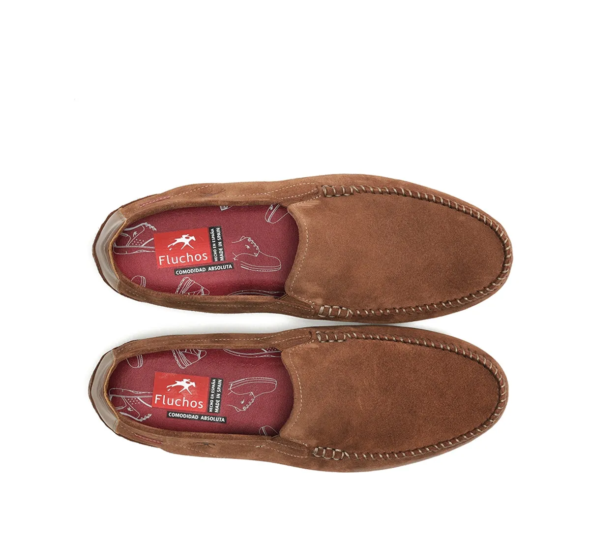 Fluchos Dorian F1091 mocassini uomo marroni