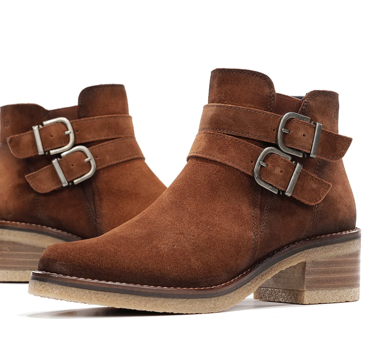 Fluchos Lucero D9741 stivaletti donna marrone crepe
