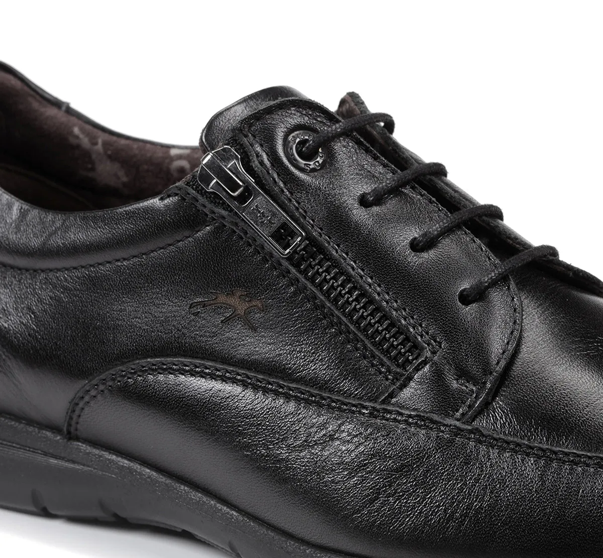 Fluchos Luca 8802 scarpe uomo nere pelle comfort