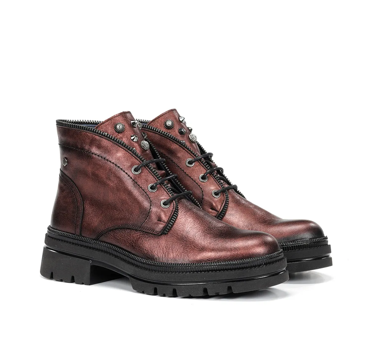 Fluchos Cosmo D9390 Tronchetto Donna Rosso Suola Track