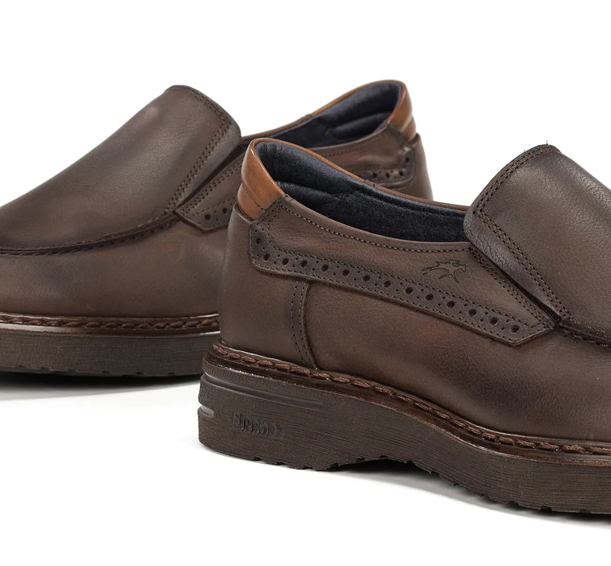 Fluchos Warrior F2031 slip on uomo marrone pelle cerata
