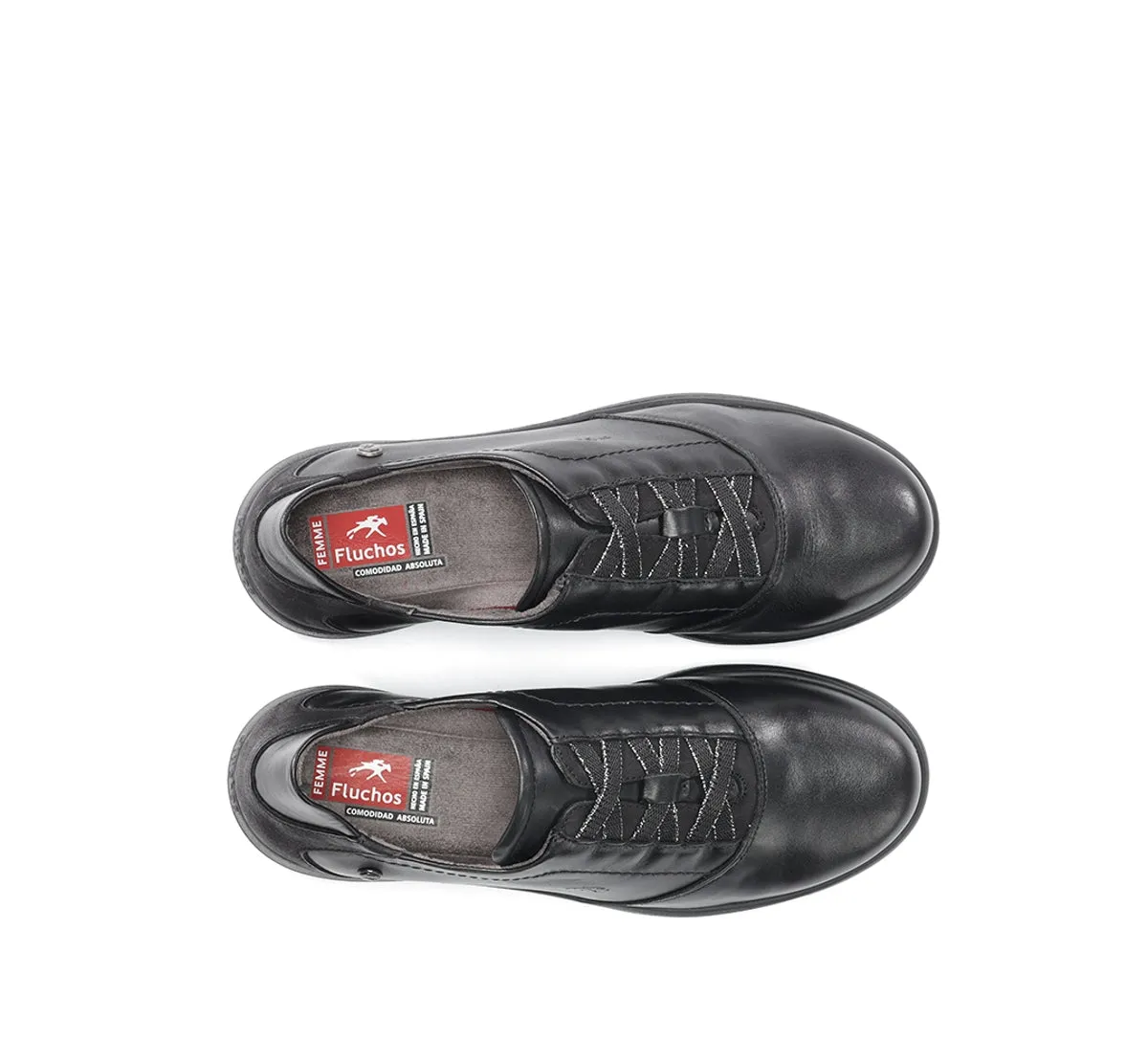 Fluchos Faral F1866 scarpe donna nere pelle