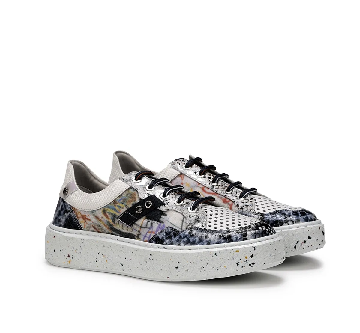 Fluchos Trozos D8751 sneakers donna blu leggere