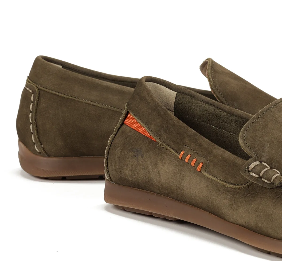 Fluchos Troy F1729 mocassini uomo marroni barca