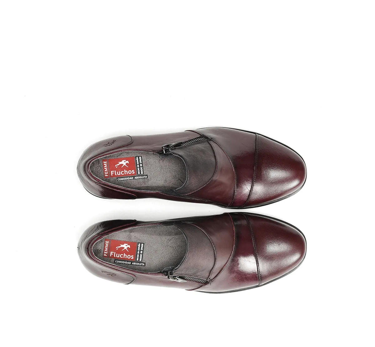 Fluchos Nydia F1802 slip on donna bordeaux elegante