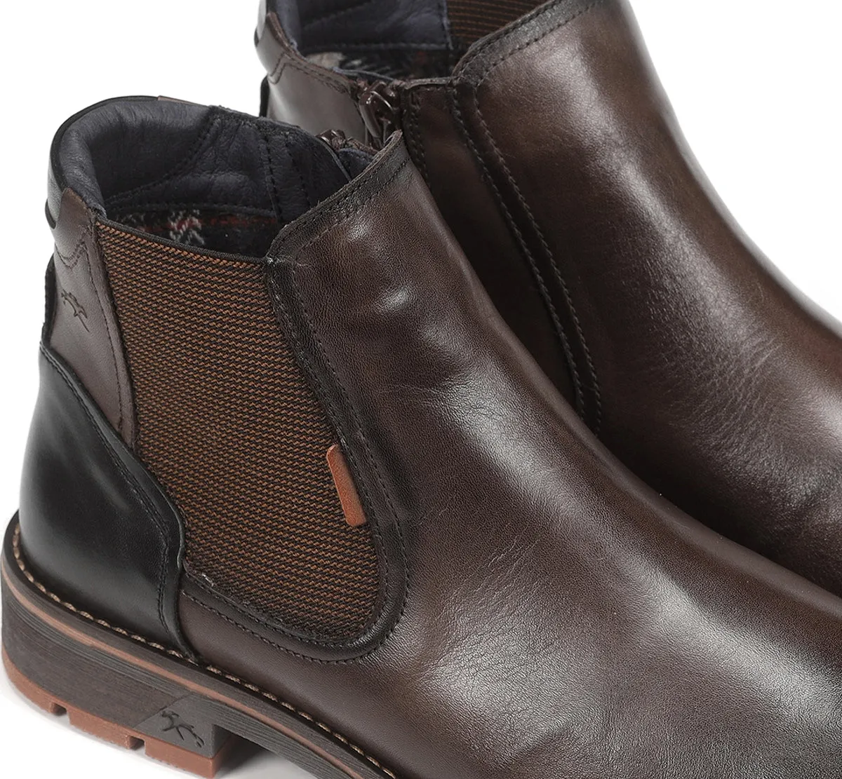 Fluchos Terry F1343 polacchine uomo marroni invernali