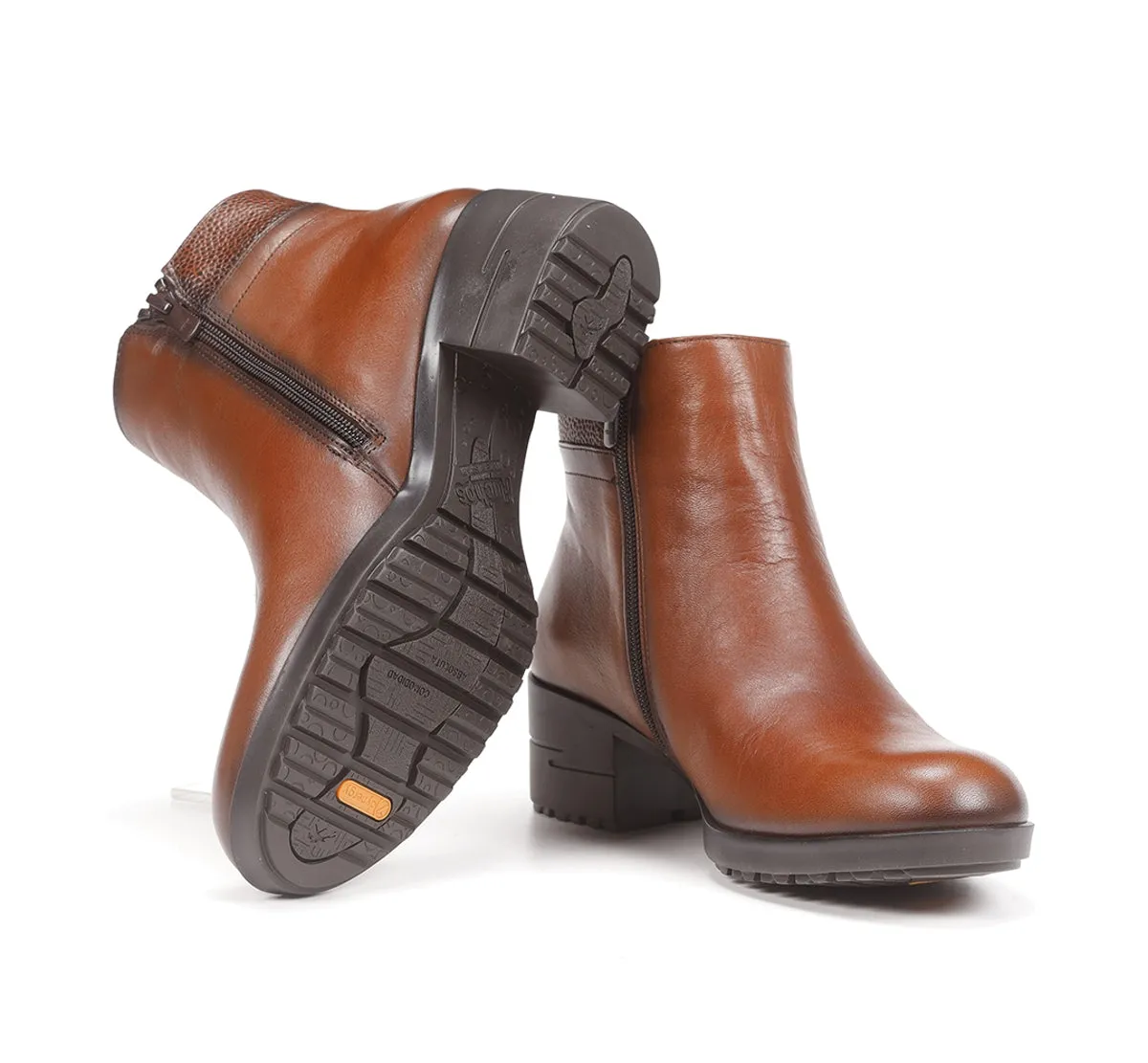 Fluchos Aliss F1367 stivaletti donna marroni pelle