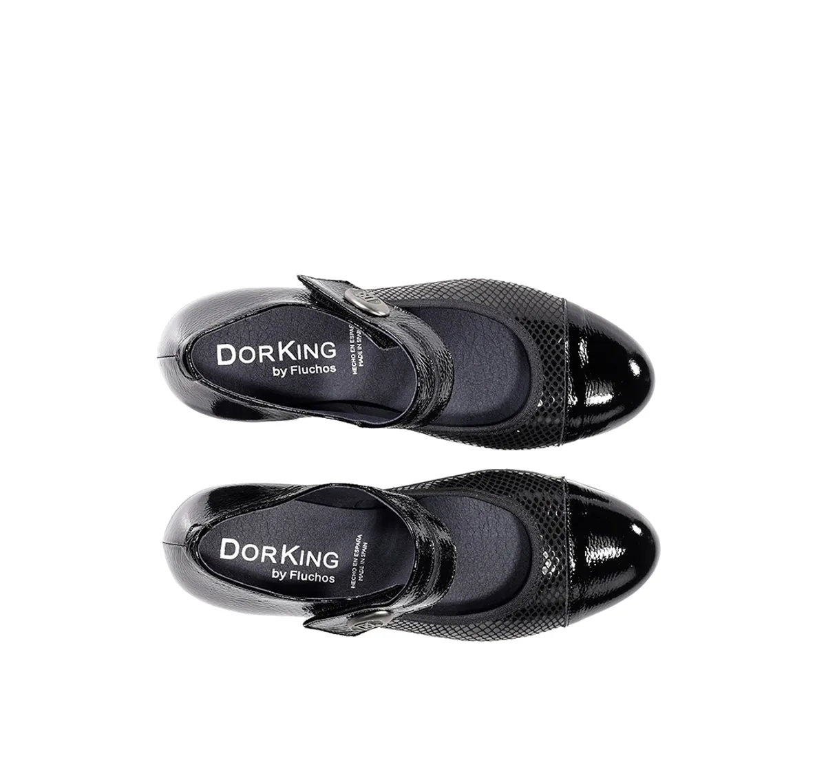 Dorking Geminis D8637 scarpe donna nere tacco