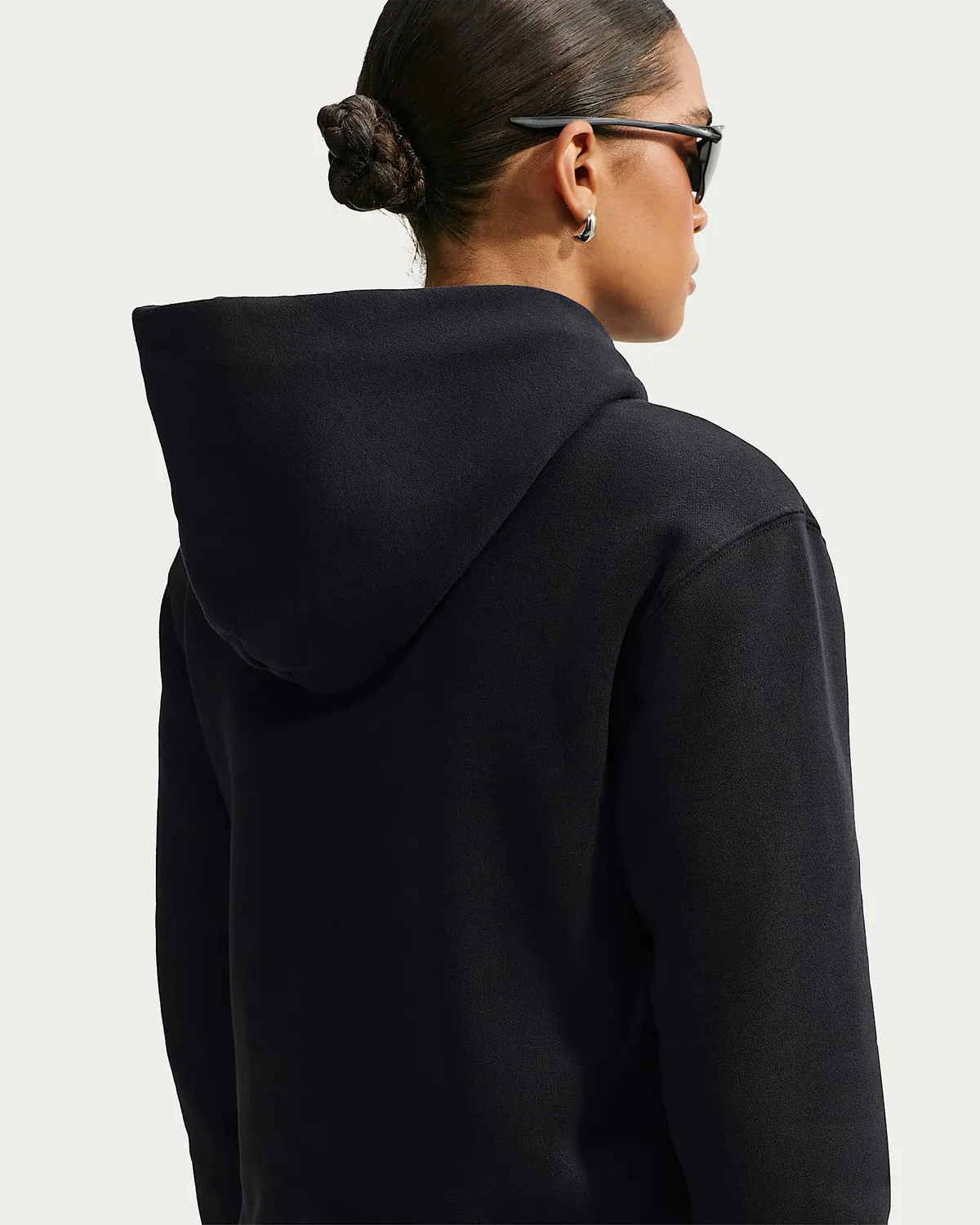 Nike felpa cappuccio donna S fleece morbido quotidiano