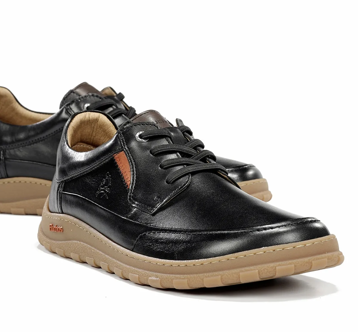 Fluchos Jerry F2504 scarpe nere uomo pianta larga
