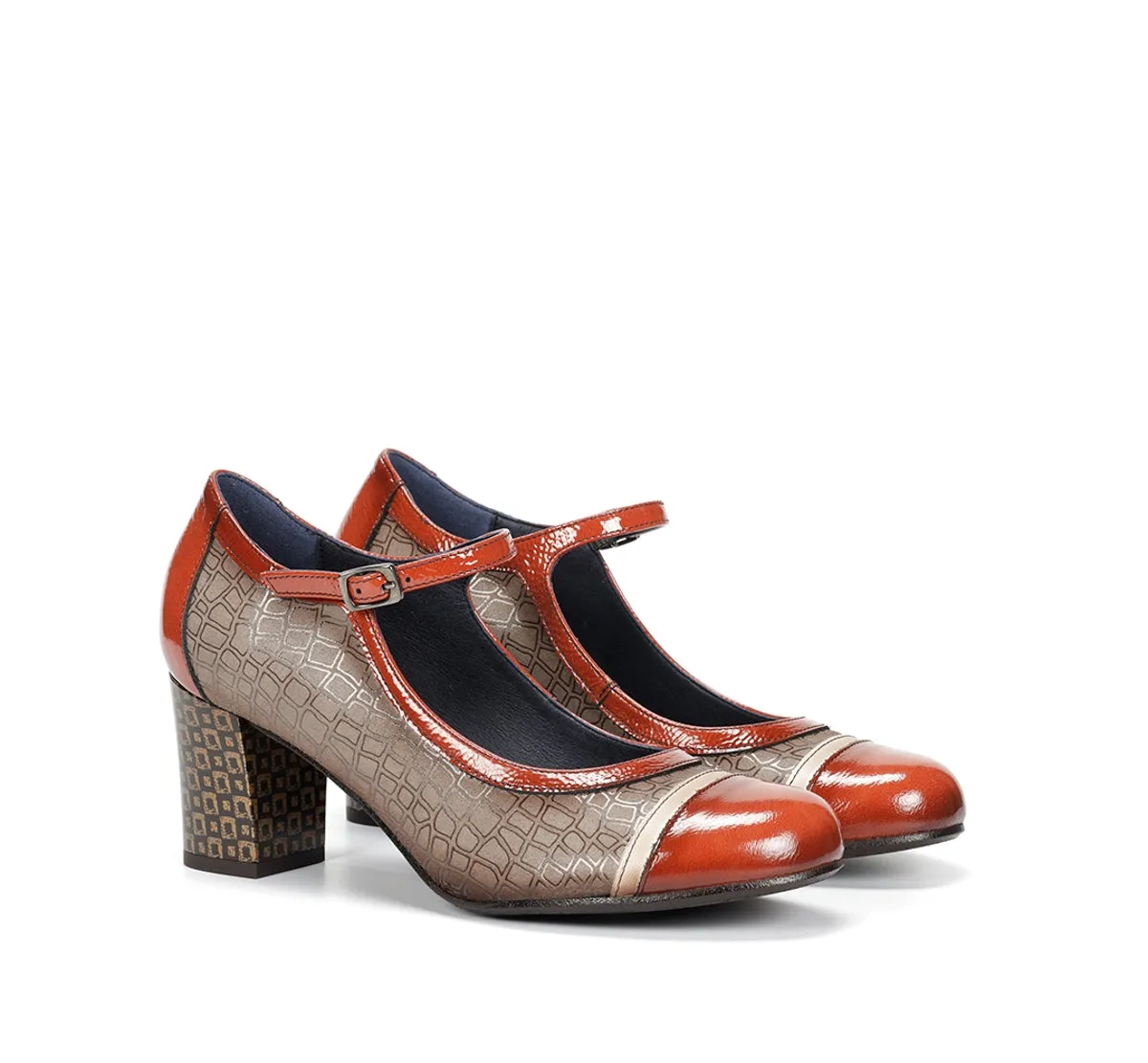 Fluchos Rodin D8669 scarpe donna taupe fibbia
