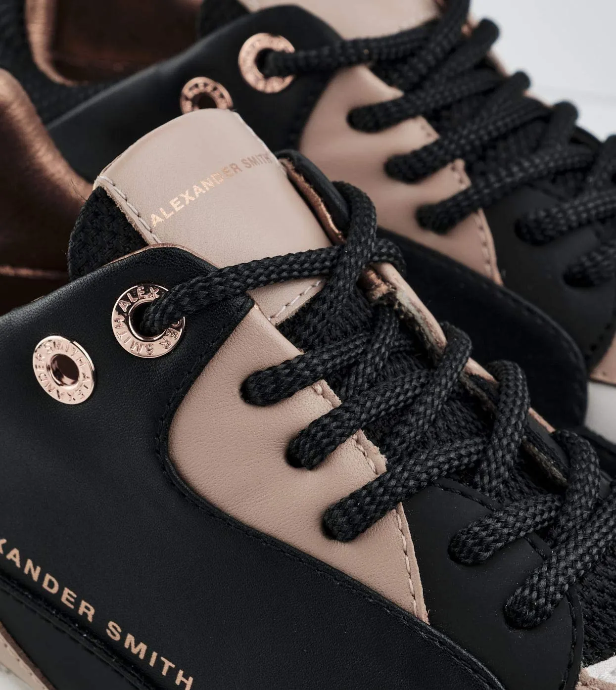 Alexander Smith London Eye Black Nude sneakers donna 50mm
