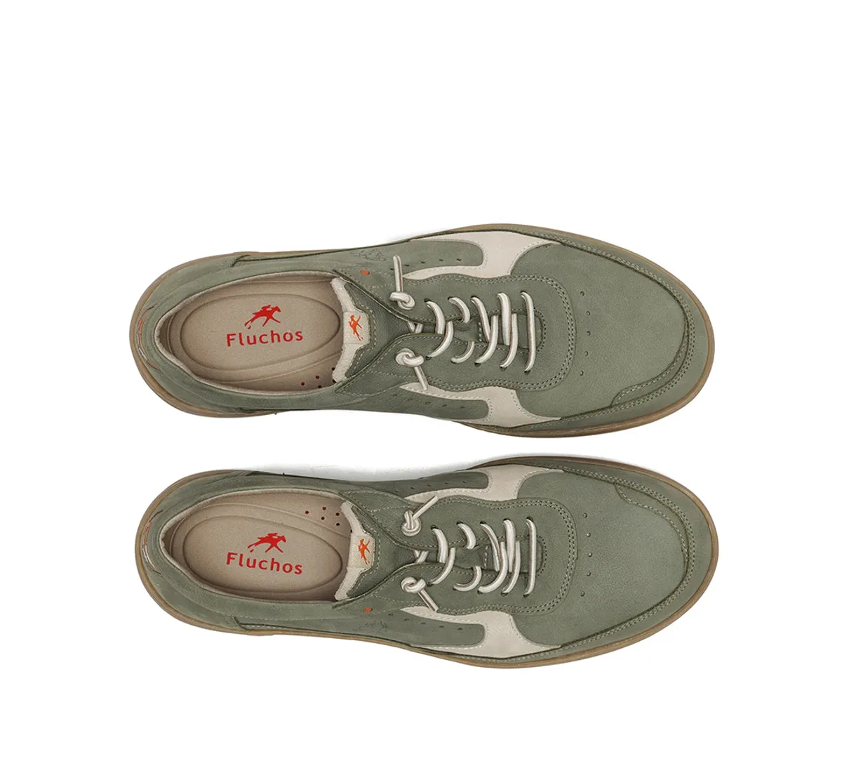 Fluchos Lenox F2239 sneakers uomo verdi suola bianca