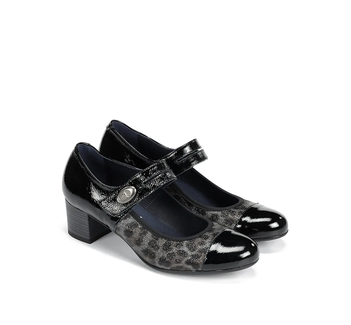 Dorking Geminis D8637 decollete donna nere tacco medio