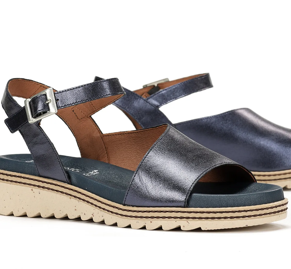 Fluchos Espe D8771 Sandali Donna Blu Velcro